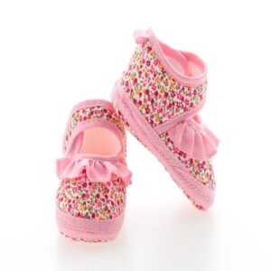 Baby Girls Sneakers PU Leather Anti-Slip Summer Infant Prewalker Shoes