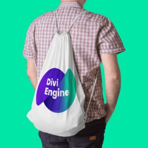 Divi Engine String Bag (Big Logo)